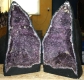 Amethyst geode pair No. 152 (70x38x26 cm)