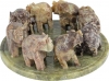 �l�phants en rond  ca. 7.5 cm