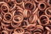 Bagues en Pierre d'or 6mm, 50 pcs.
