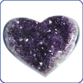 Amethyst-Herzen
