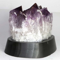 Amethyst on wooden base No. 56