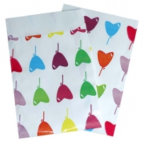 Papier-Beutel 95x140 mm: Herz-Ballons