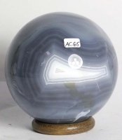 Chalcedon-Achat Kugel Nr. 65