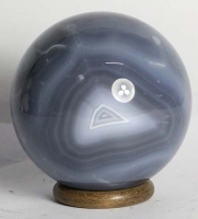 Chalcedon-Achat Kugel Nr. 65