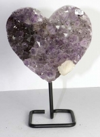 Amethyst Herz Nr. 95 auf Metallstnder