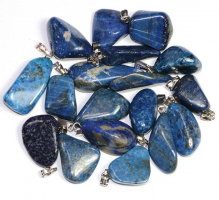 Anhnger Lapis-Lazuli mit 925er Silberse