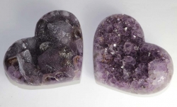 Amethyst Herzen Set Nr. 4
