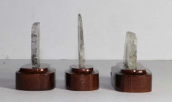 Set Amethystrosen auf Holzsockel Nr. 54