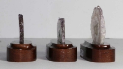 Set Amethystrosen auf Holzsockel Nr. 55