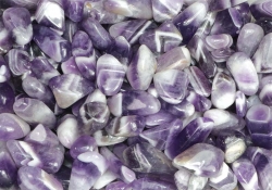 Chevron Amethyst Trommelsteine Afrika