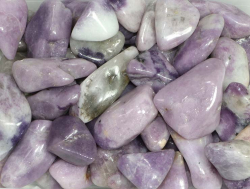 Lepidolith Trommelsteine B-Qualitt