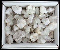 Kiste Bergkristall Gruppen 30-70g