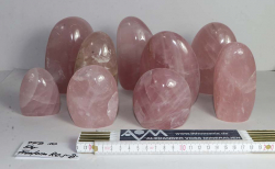 Freeform Rosenquarz Lot Nr. 10 B-Qualitt