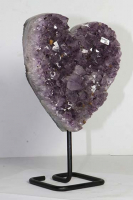 Amethyst Herz Nr. 80 auf Metallstnder