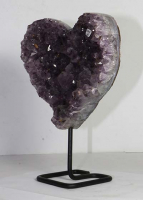 Amethyst Herz Nr. 80 auf Metallstnder
