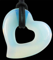 Anhnger Herz in Herz Opalith (Opalglas) (LOT63)