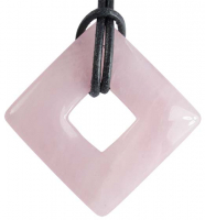 Square Donut 28 mm Rosenquarz (LOT49)