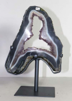 Amethyst Ring (Scheibe) Nr. 142 auf Metallstnder