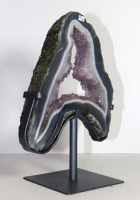 Amethyst Ring (Scheibe) Nr. 142 auf Metallstnder