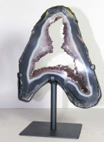 Amethyst Ring (Scheibe) Nr. 142 auf Metallstnder