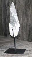 Lemurischer Quarz (Bergkristall) Nr. 2 auf Metallstnder