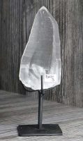 Lemurischer Quarz (Bergkristall) Nr. 3 auf Metallstnder
