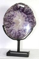 Amethyst Ring (Scheibe) Nr. 65 auf Metallstnder