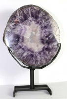 Amethyst Ring (Scheibe) Nr. 65 auf Metallstnder
