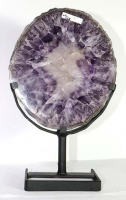 Amethyst Ring (Scheibe) Nr. 66 auf Metallstnder