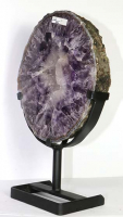 Amethyst Ring (Scheibe) Nr. 66 auf Metallstnder