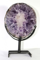 Amethyst Ring (Scheibe) Nr. 66 auf Metallstnder