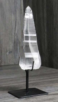 Lemurischer Quarz (Bergkristall) Nr. 11 auf Metallstnder