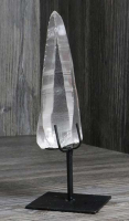 Lemurischer Quarz (Bergkristall) Nr. 11 auf Metallstnder