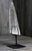 Lemurischer Quarz (Bergkristall) Nr. 13 auf Metallstnder