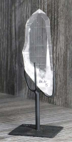 Lemurischer Quarz (Bergkristall) Nr. 5 auf Metallstnder
