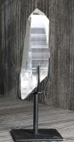 Lemurischer Quarz (Bergkristall) Nr. 5 auf Metallstnder