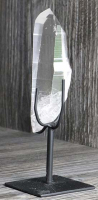 Lemurischer Quarz (Bergkristall) Nr. 5 auf Metallstnder