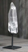 Lemurischer Quarz (Bergkristall) Nr. 20 auf Metallstnder