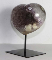 Amethyst Herz Nr. 142 auf Metallstnder