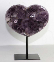 Amethyst Herz Nr. 144 auf Metallstnder