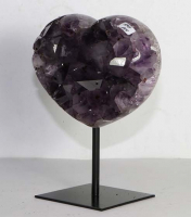 Amethyst Herz Nr. 144 auf Metallstnder