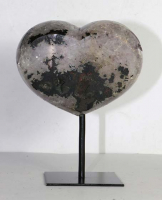 Amethyst Herz Nr. 145 auf Metallstnder