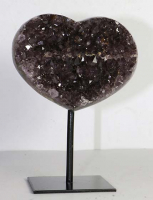 Amethyst Herz Nr. 146 auf Metallstnder