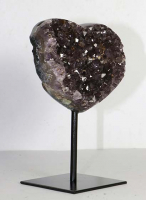 Amethyst Herz Nr. 146 auf Metallstnder