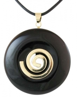 Donuthalter Spirale fr 30 mm Donuts vergoldet (LOT119)