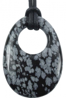 Anhnger GoGo Schneeflockenobsidian (Lot44)