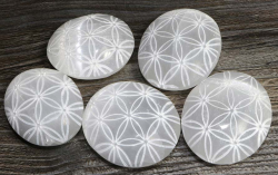 Selenit Seifenstein Blume des Lebens B-Qualitt