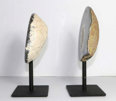 Set Achat-Geoden Nr. 132 auf Metallstnder