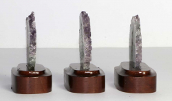 Set Amethystrosen auf Holzsockel Nr. 70
