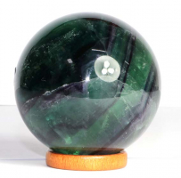 Regenbogen-Fluorit Kugel Nr. 31